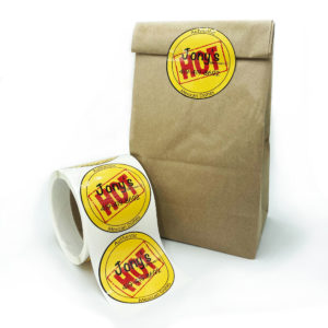 Carryout & Takeout Custom Logo Restaurant Labels